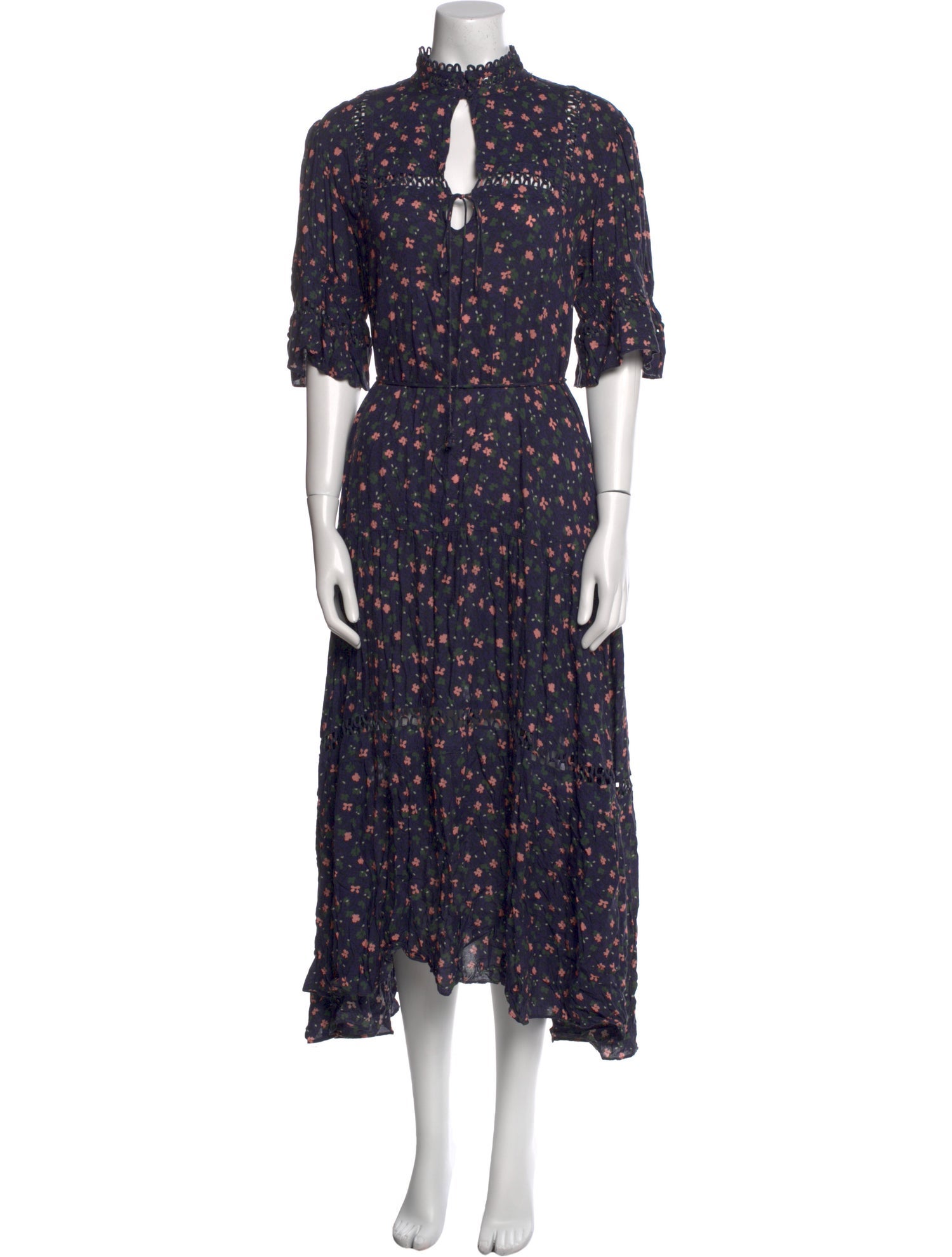 Apiece Apart Floral Print Long Dress