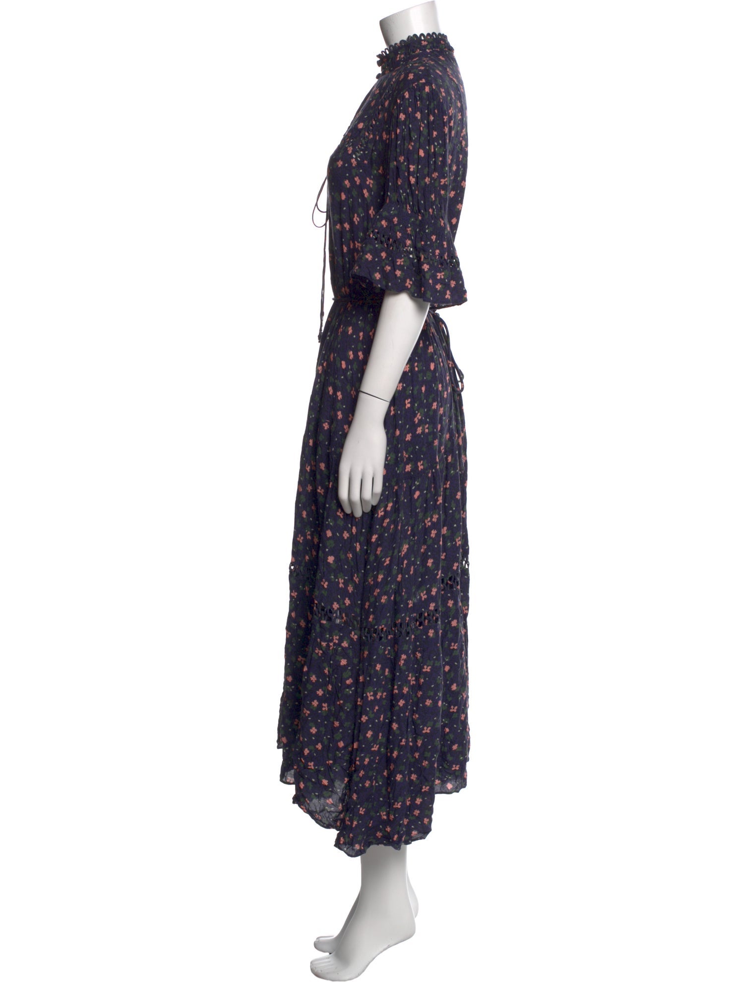 Apiece Apart Floral Print Long Dress