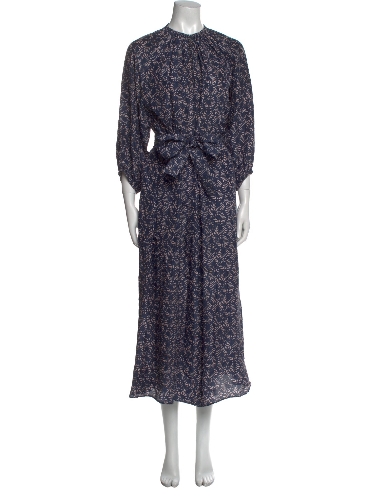 Apiece Apart Silk Printed Jumpsuit