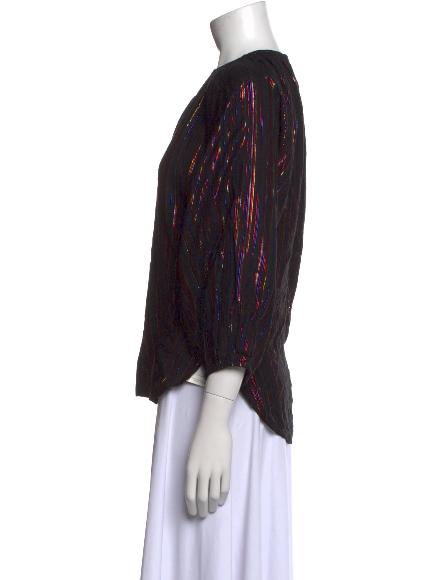 Apiece Apart Printed Crew Neck Blouse