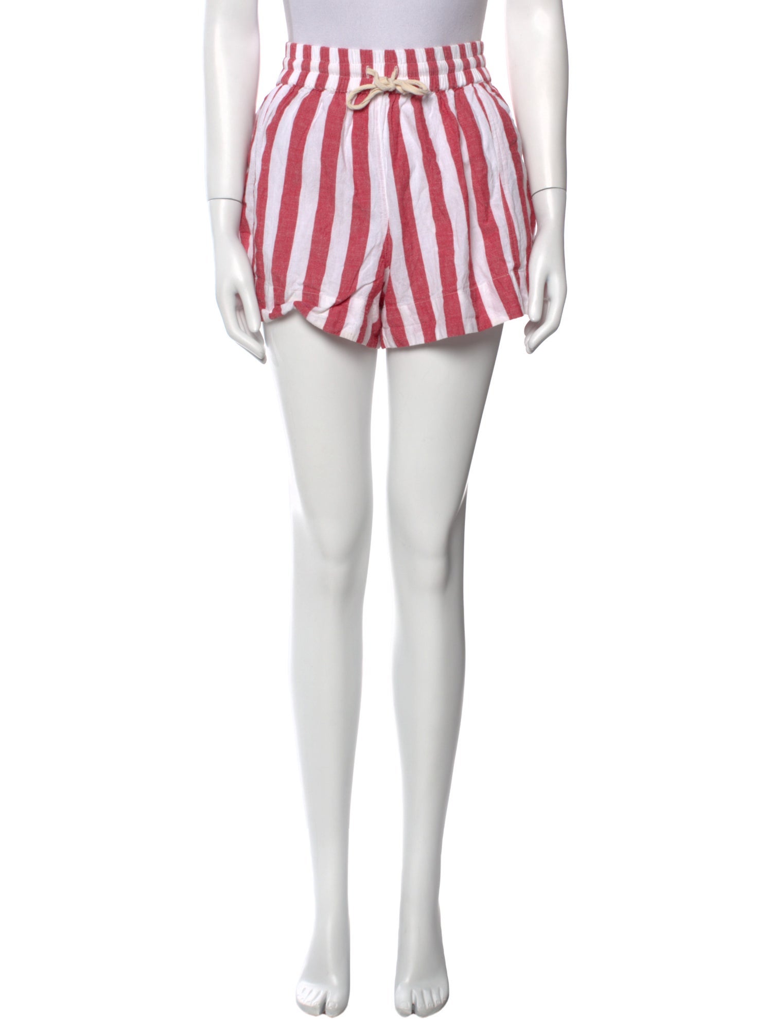 Apiece Apart Striped Mini Shorts
