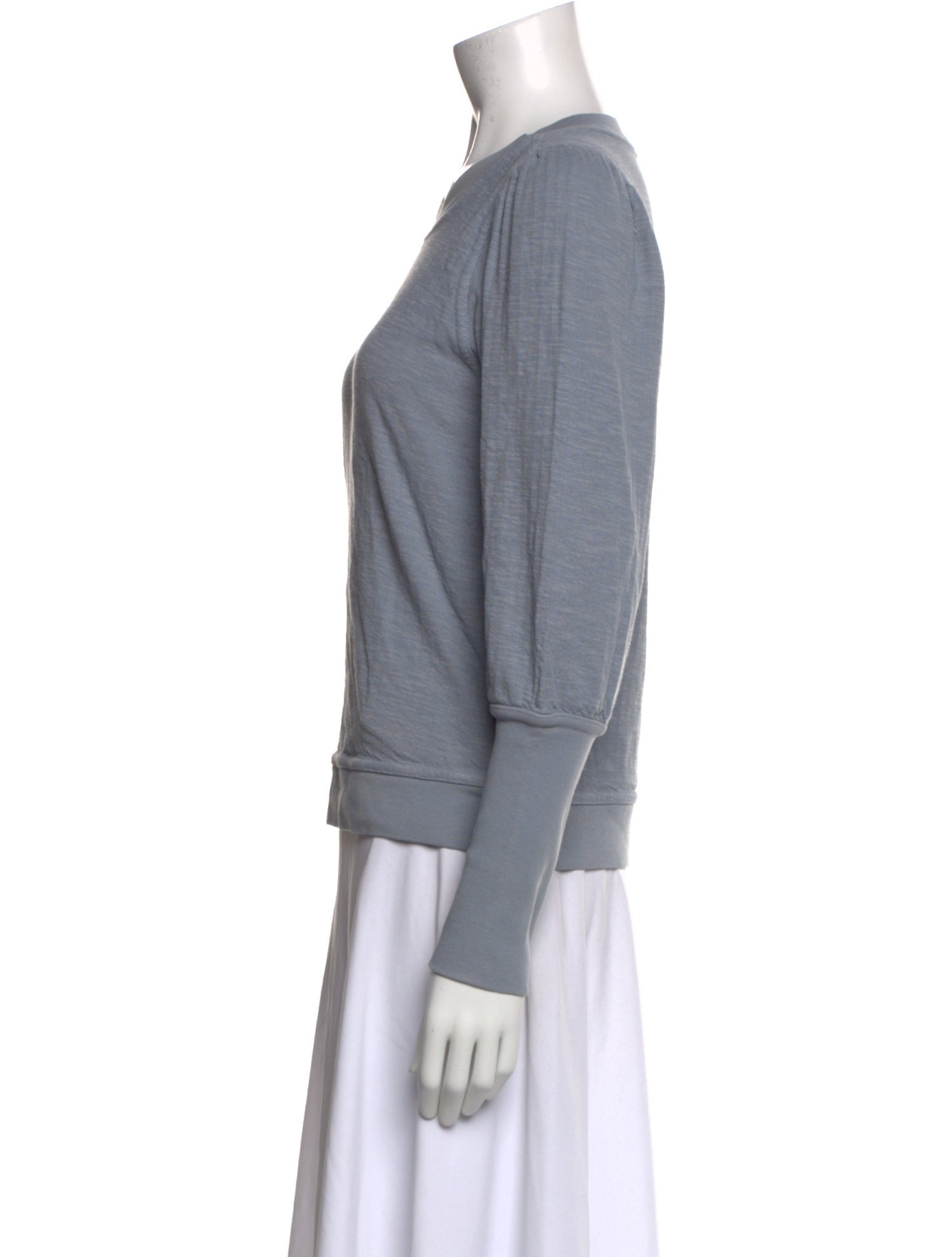 Apiece Apart Crew Neck Long Sleeve Sweatshirt