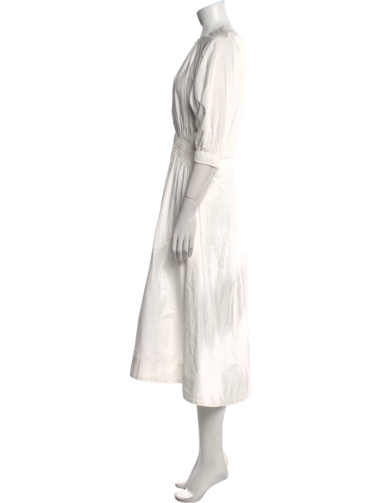 Apiece Apart Crew Neck Midi Length Dress