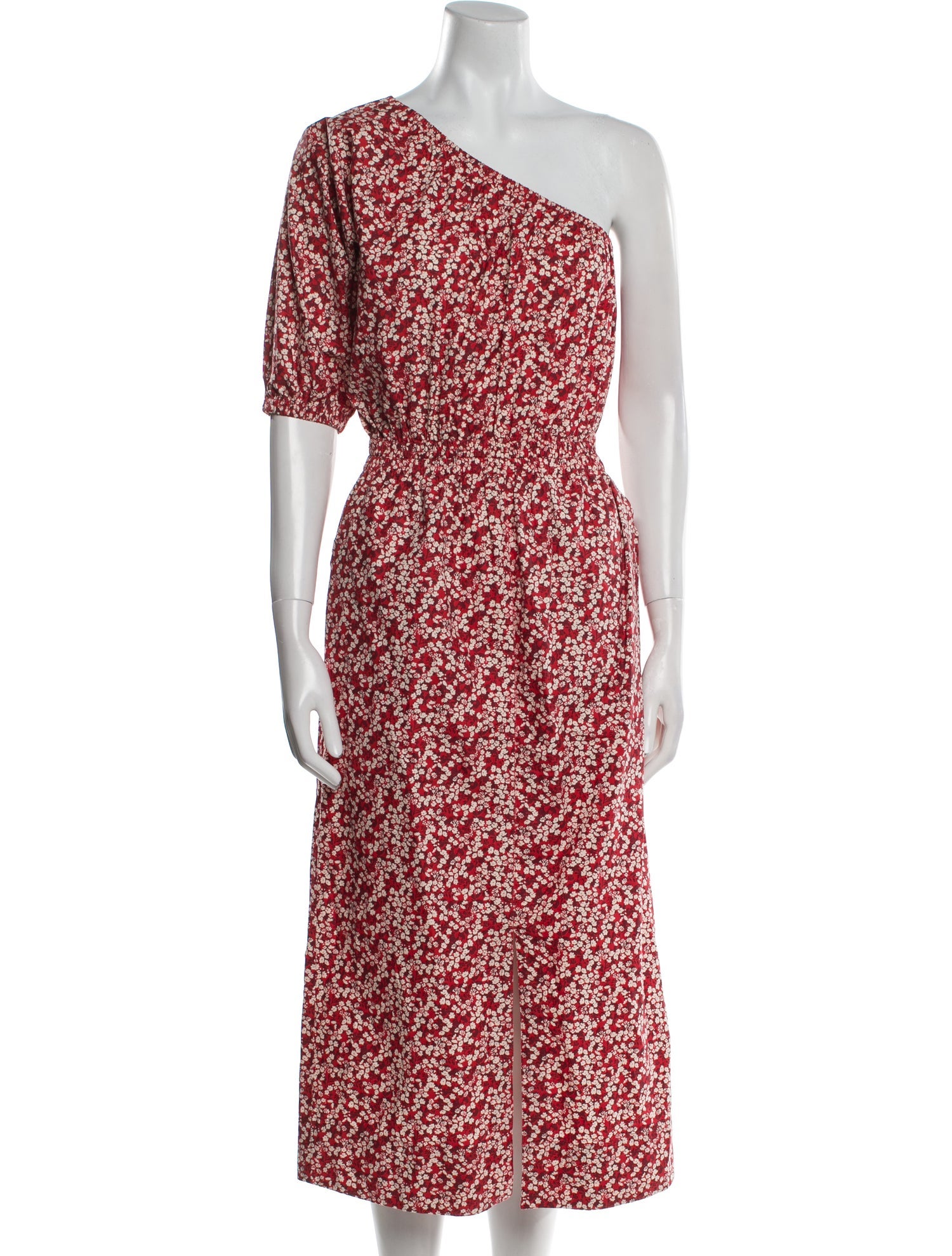 Apiece Apart Floral Print Midi Length Dress