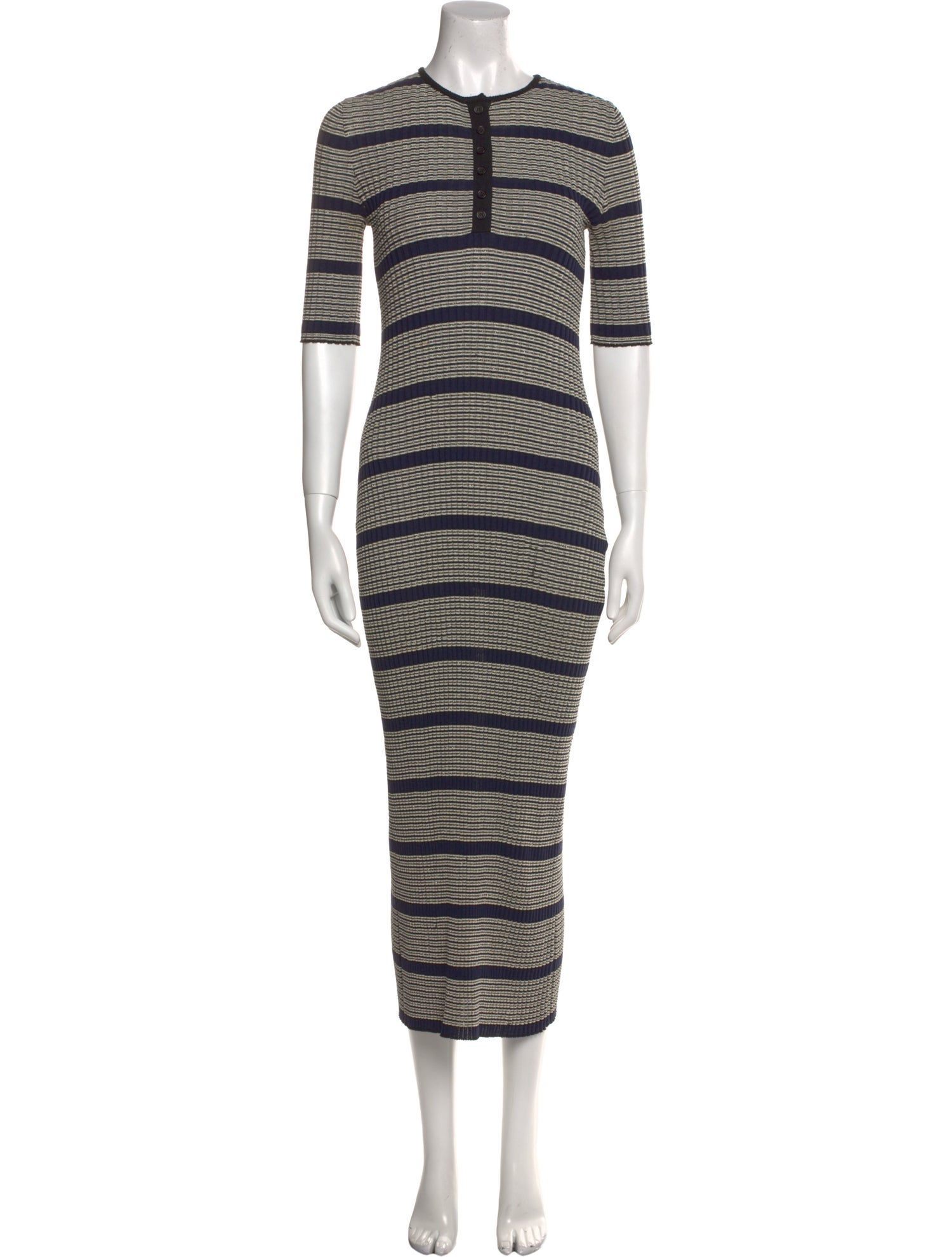 Apiece Apart Striped Long Dress