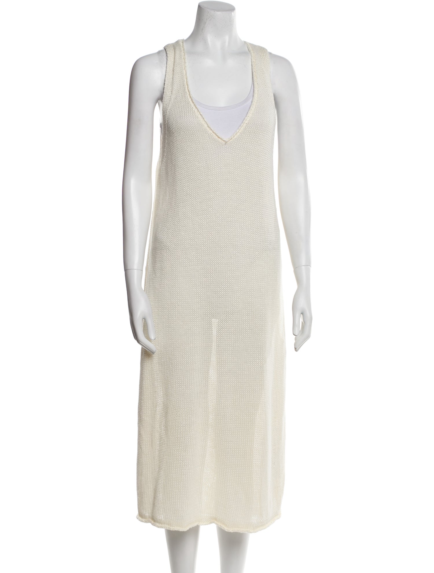 Apiece Apart Linen Midi Length Dress