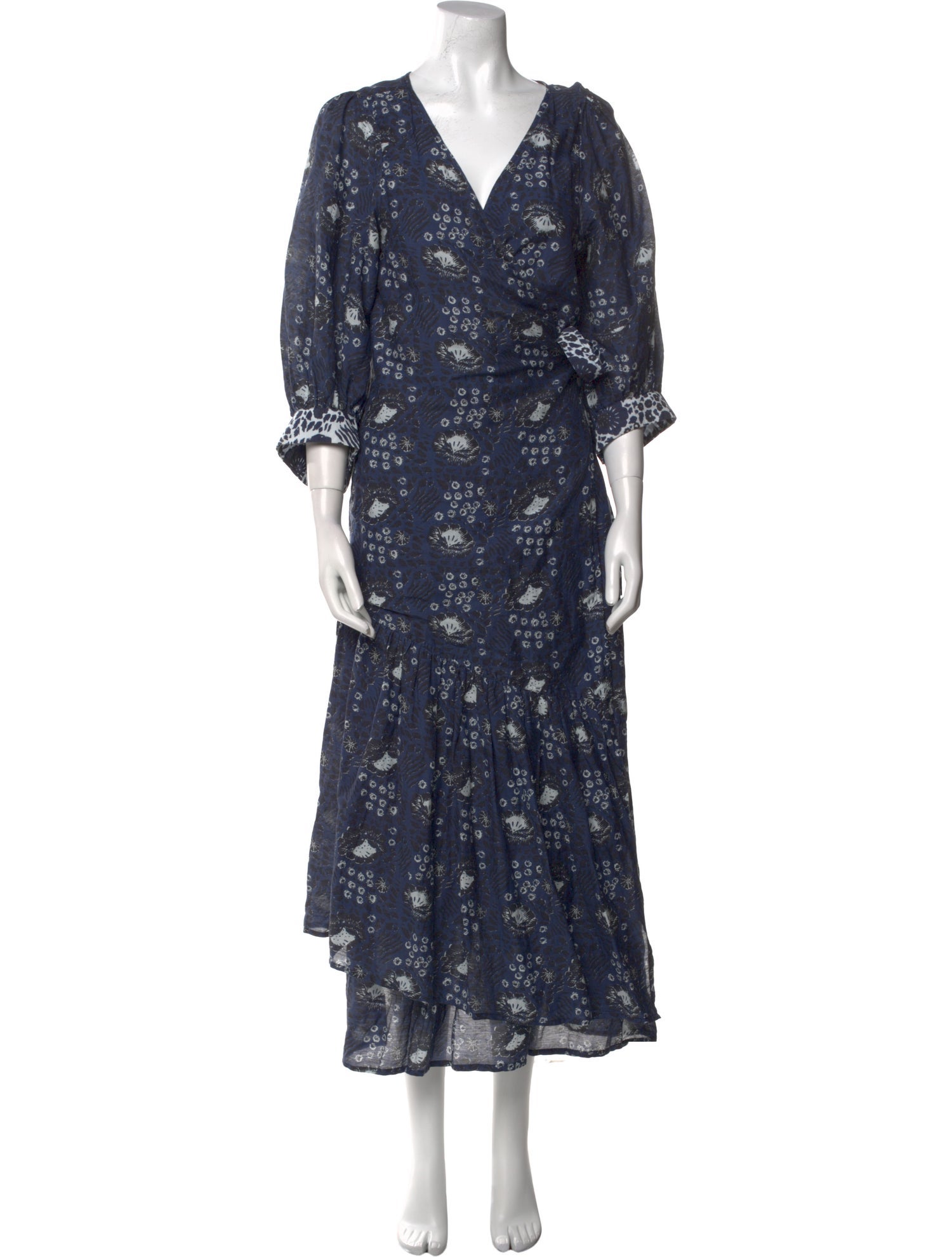 Apiece Apart Floral Print Long Dress