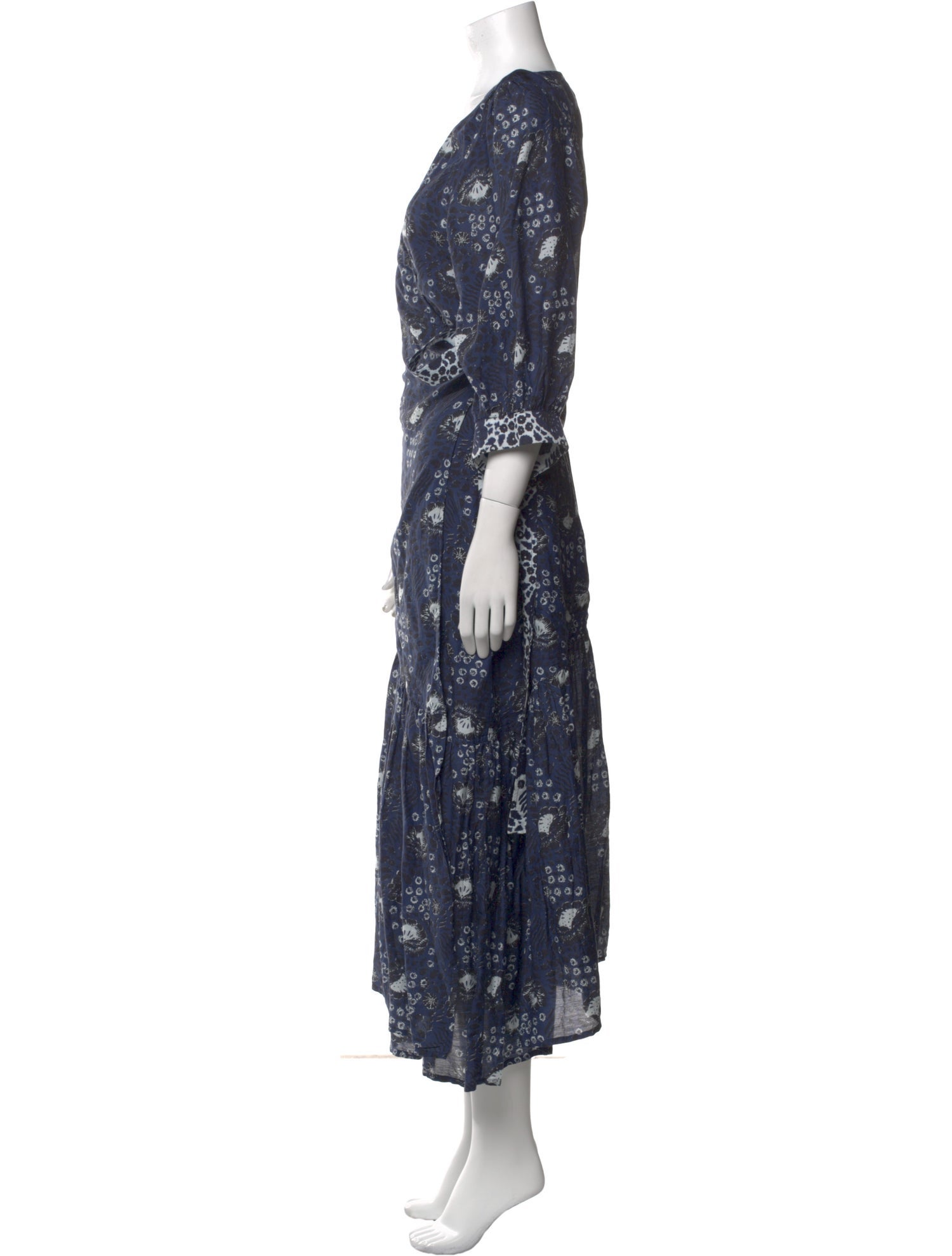 Apiece Apart Floral Print Long Dress