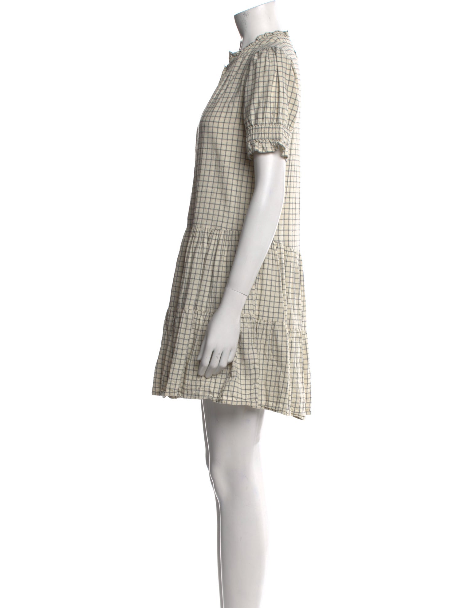 Apiece Apart Plaid Print Mini Dress