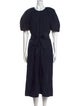 Apiece Apart Crew Neck Midi Length Dress