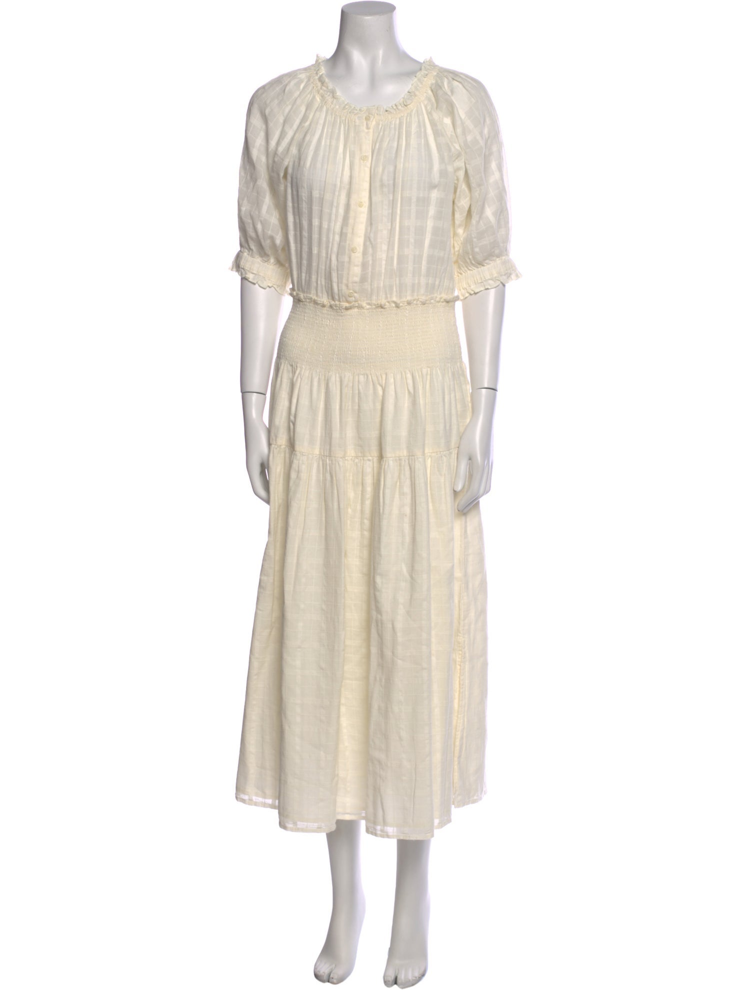 Apiece Apart Scoop Neck Long Dress