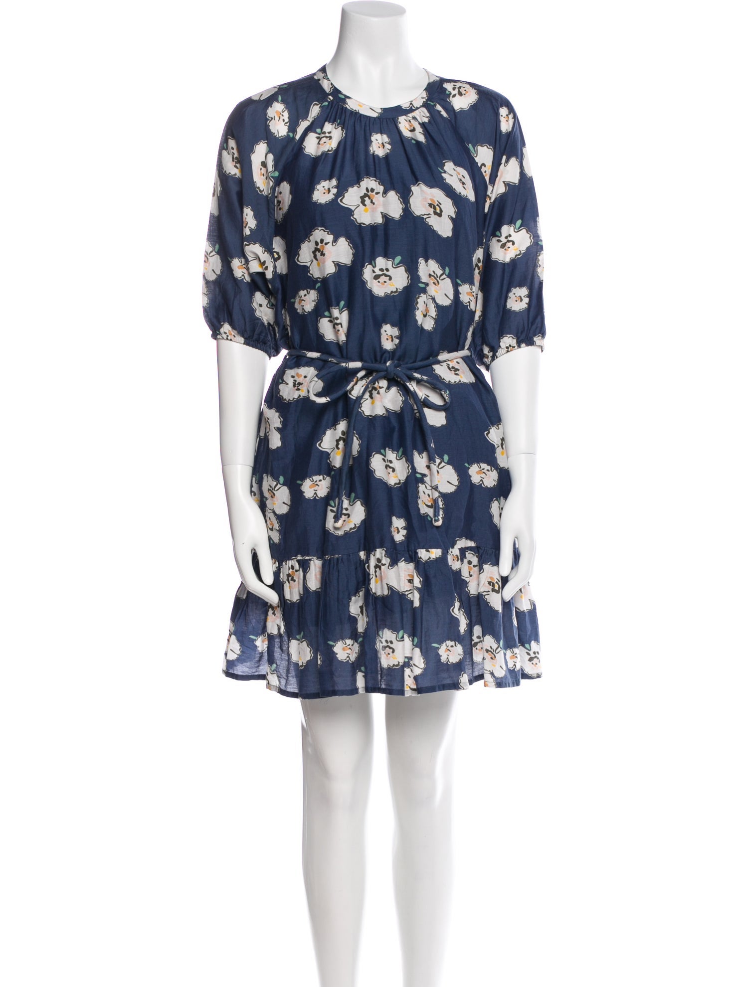 Apiece Apart Floral Print Mini Dress