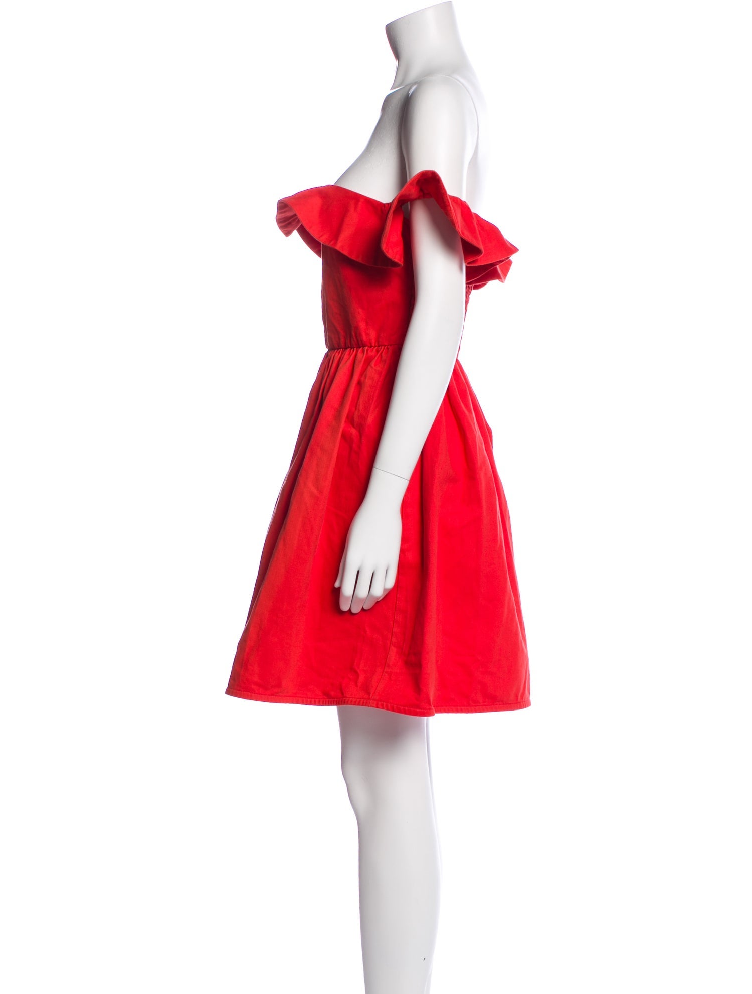 Apiece Apart Off-The-Shoulder Mini Dress