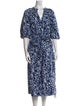 Apiece Apart Printed Midi Length Dress