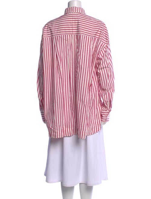 Apiece Apart Striped Long Sleeve Button-Up Top