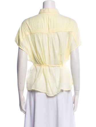 Apiece Apart Short Sleeve Button-Up Top