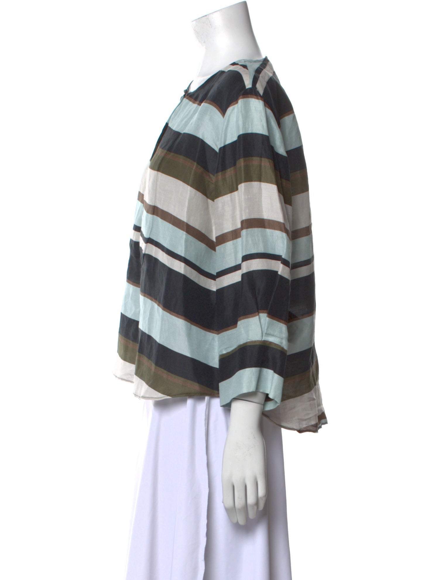 Apiece Apart Linen Striped Blouse