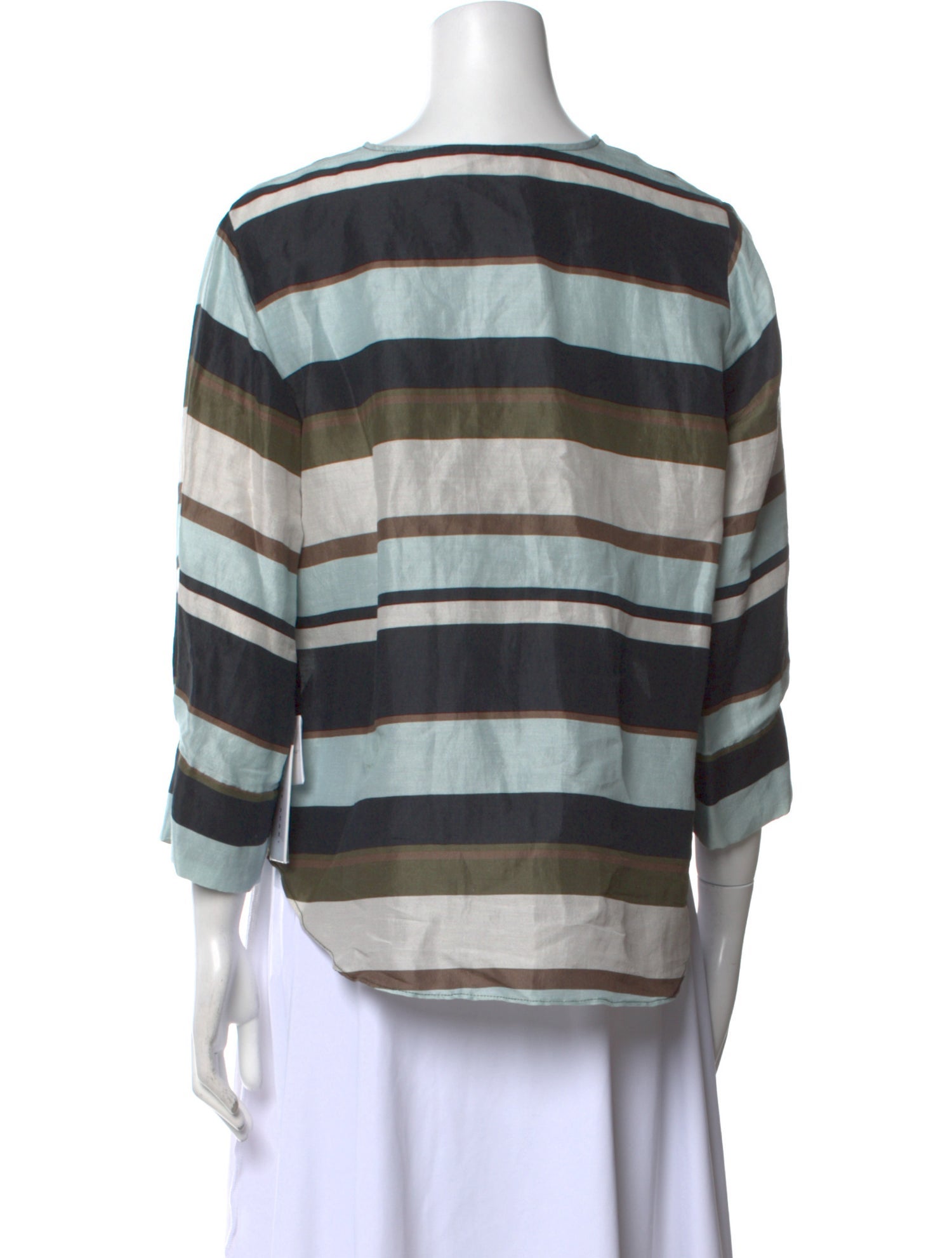 Apiece Apart Linen Striped Blouse