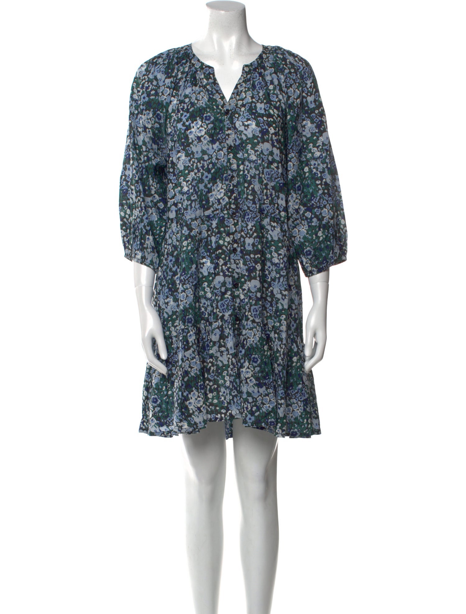 Apiece Apart Floral Print Mini Dress