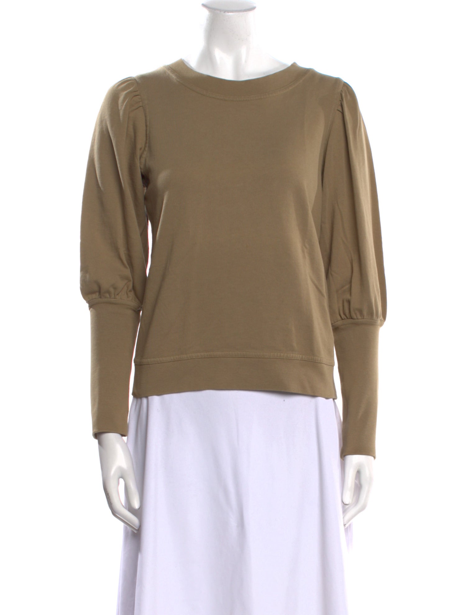 Apiece Apart Scoop Neck Long Sleeve Sweatshirt