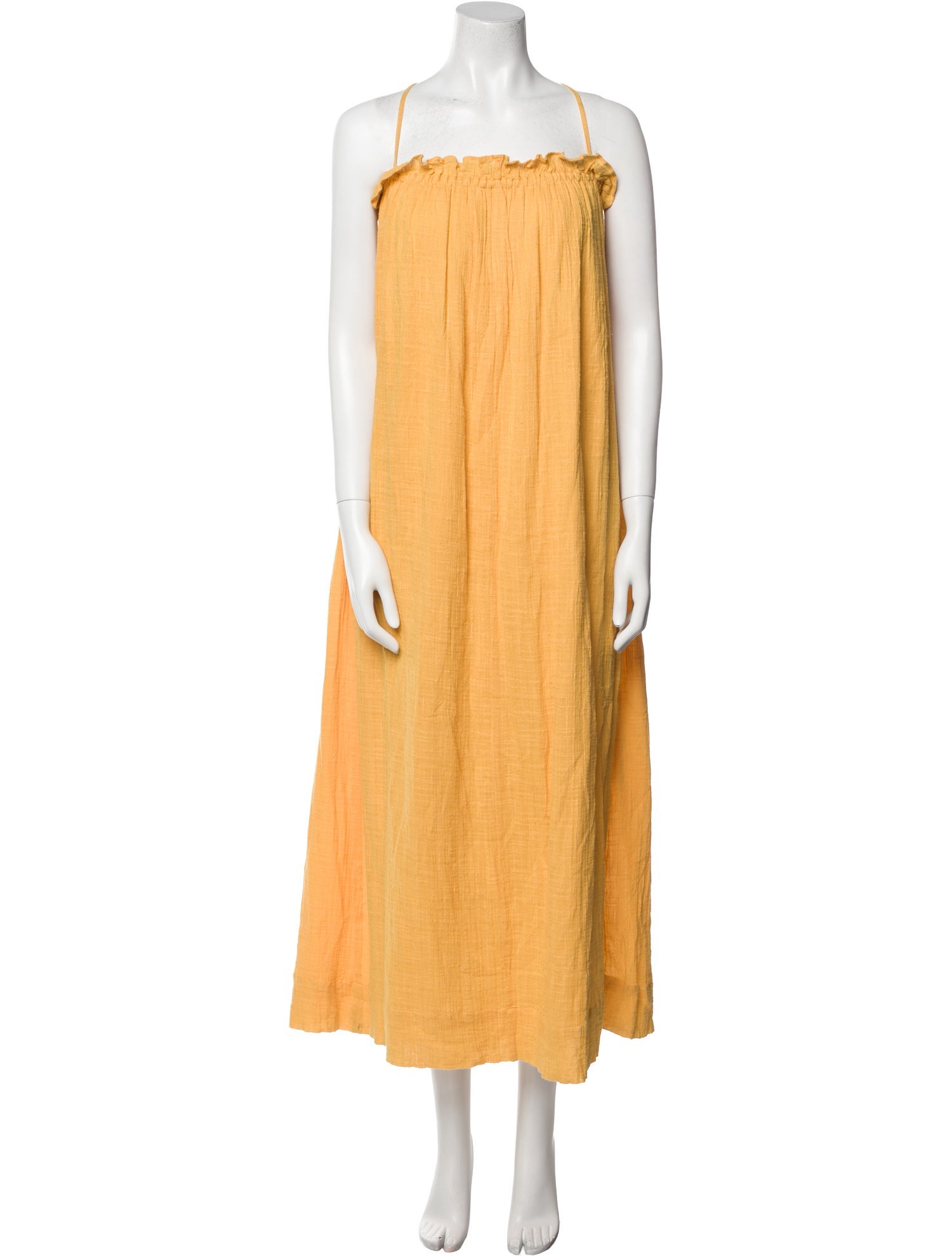 Apiece Apart Square Neckline Midi Length Dress