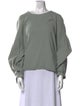 Apiece Apart Bateau Neckline Long Sleeve Sweatshirt