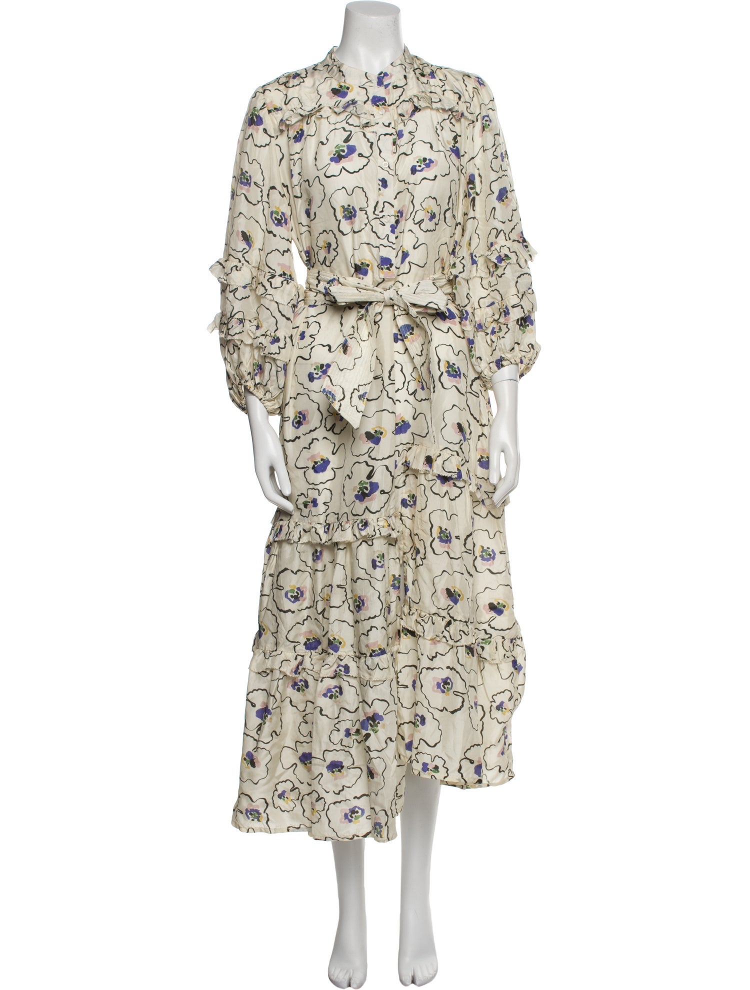 Apiece Apart Silk Long Dress