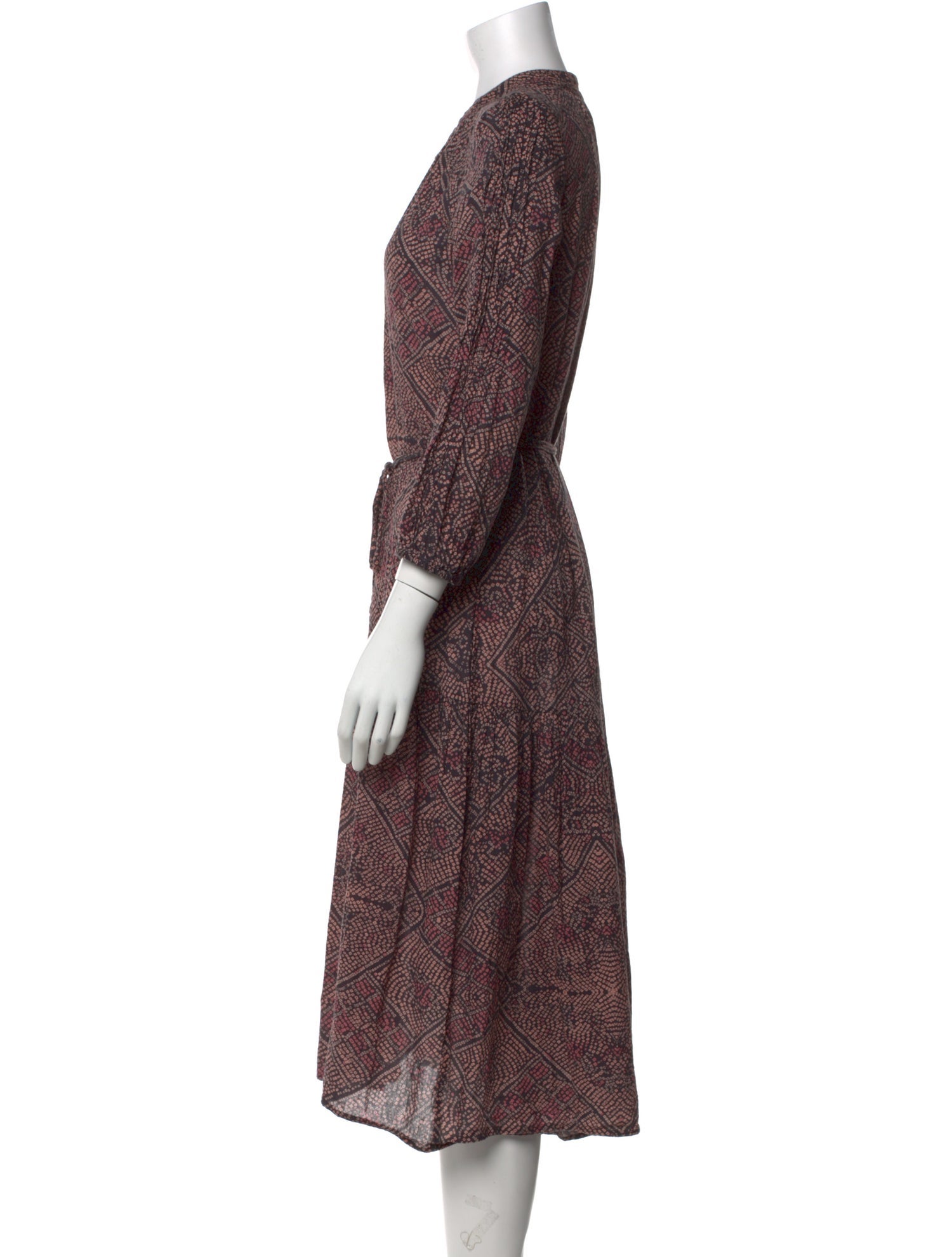 Apiece Apart Printed Midi Length Dress