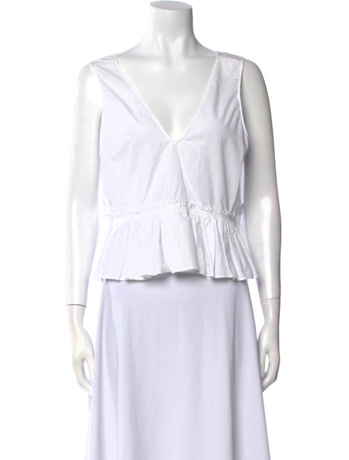 Apiece Apart V-Neck Sleeveless Crop Top