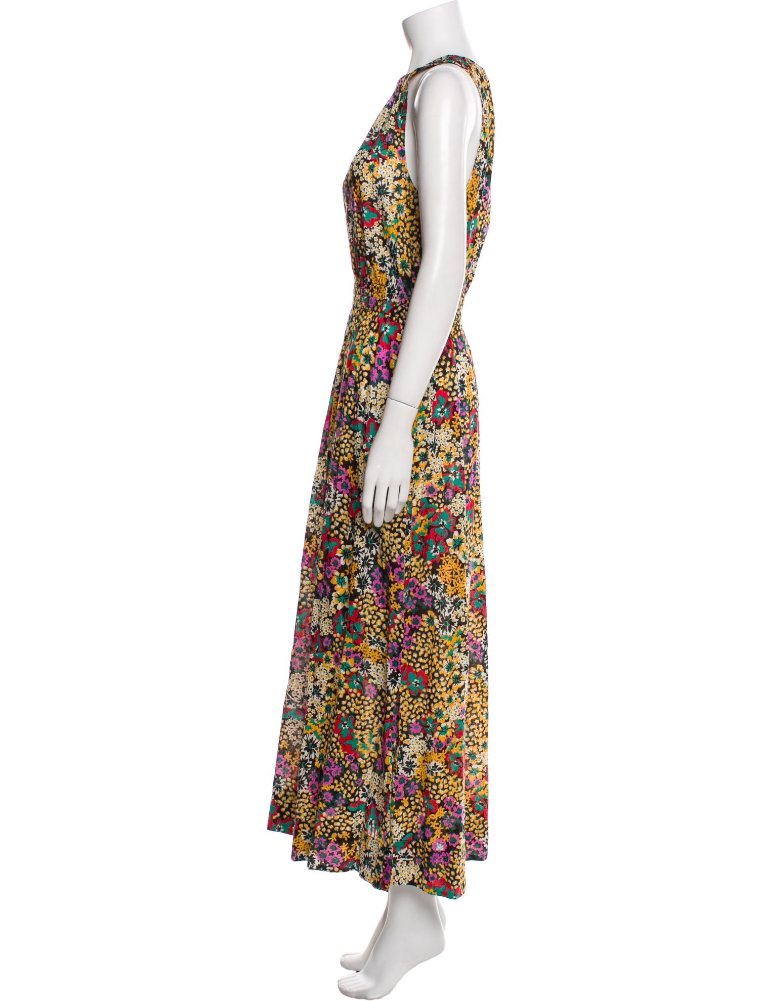 Apiece Apart Floral Print Long Dress