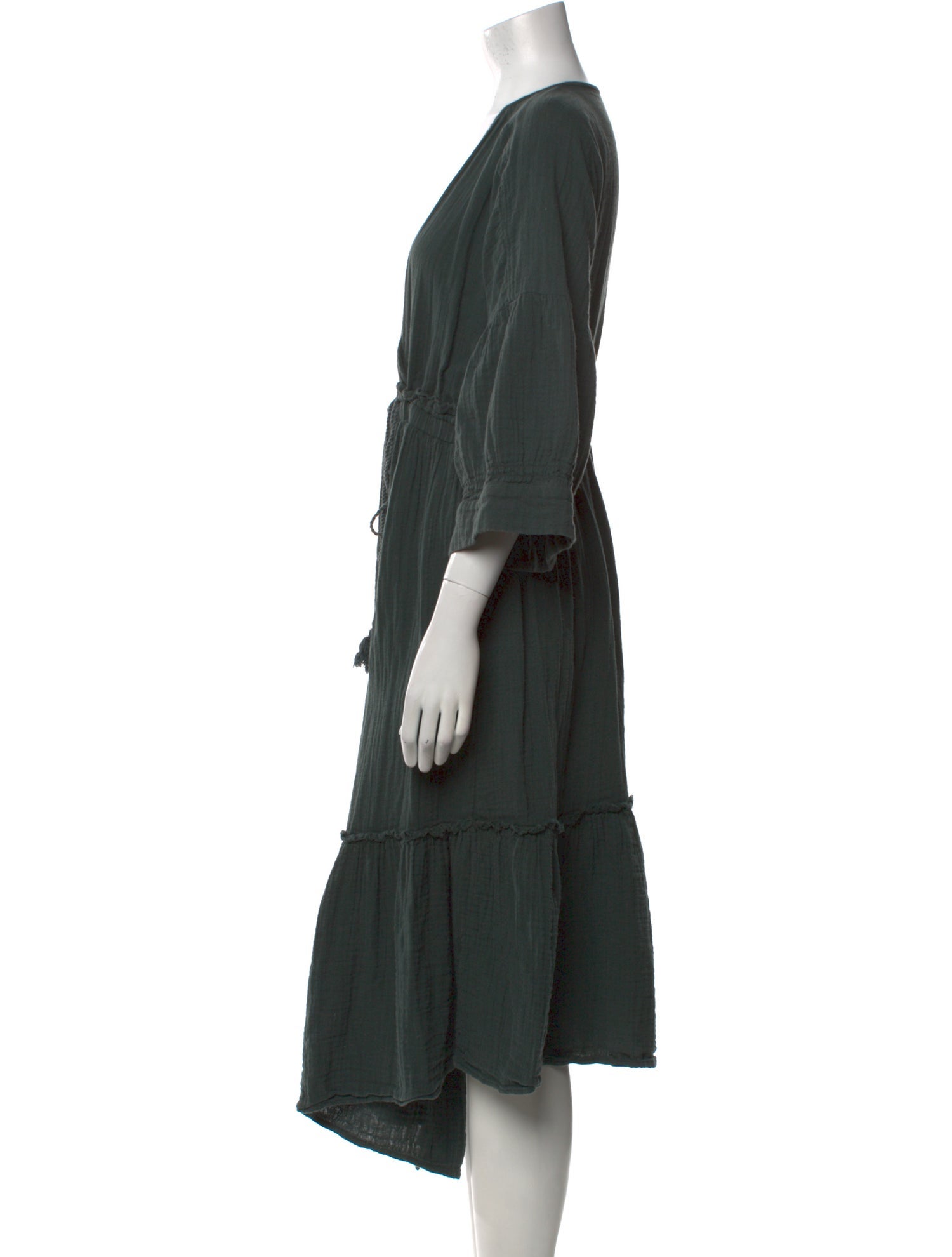 Apiece Apart V-Neck Midi Length Dress