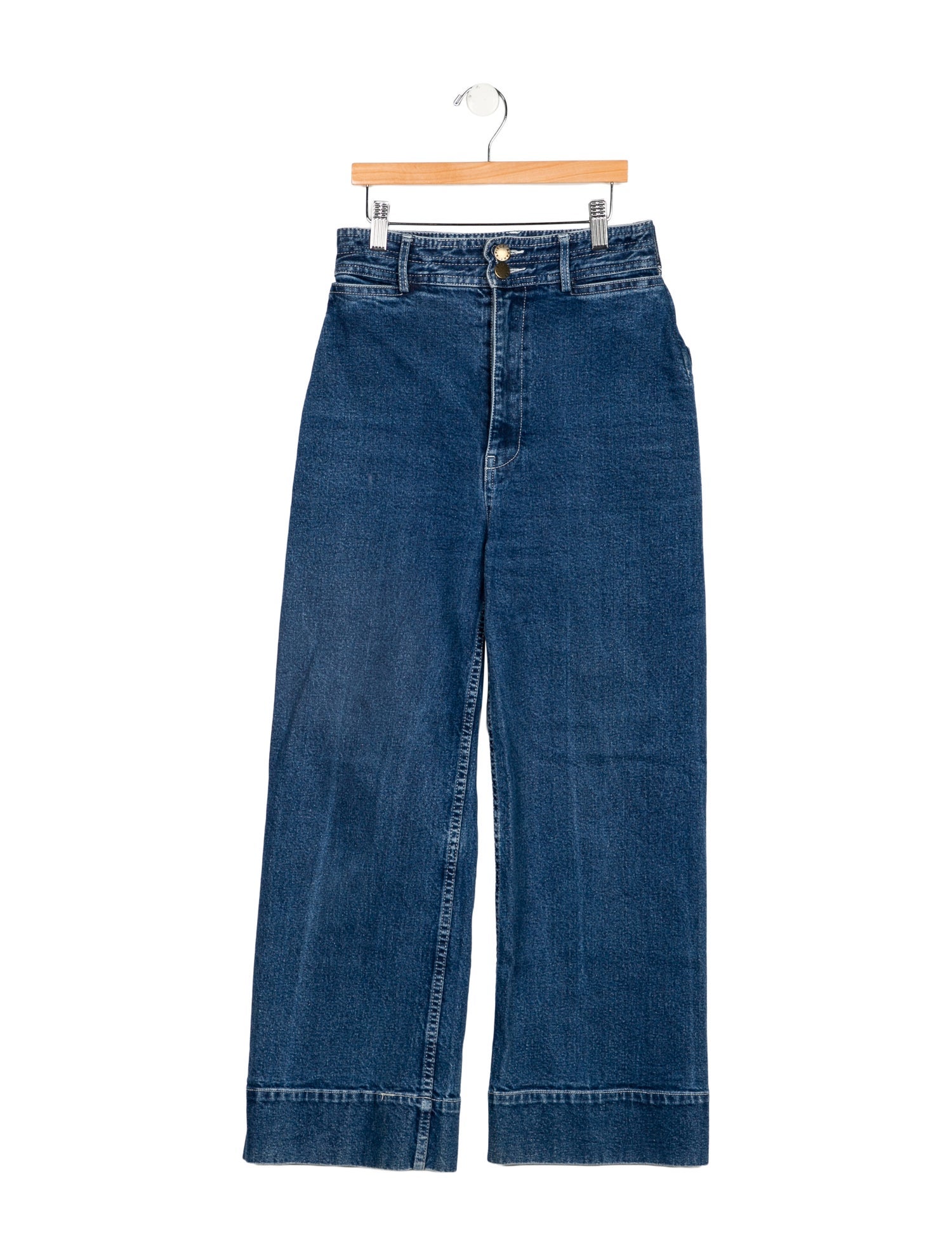 Apiece Apart High-Rise Wide Leg Jeans