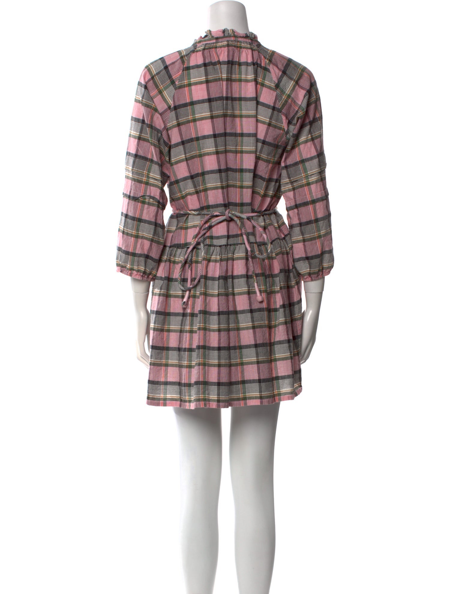 Apiece Apart Plaid Print Mini Dress