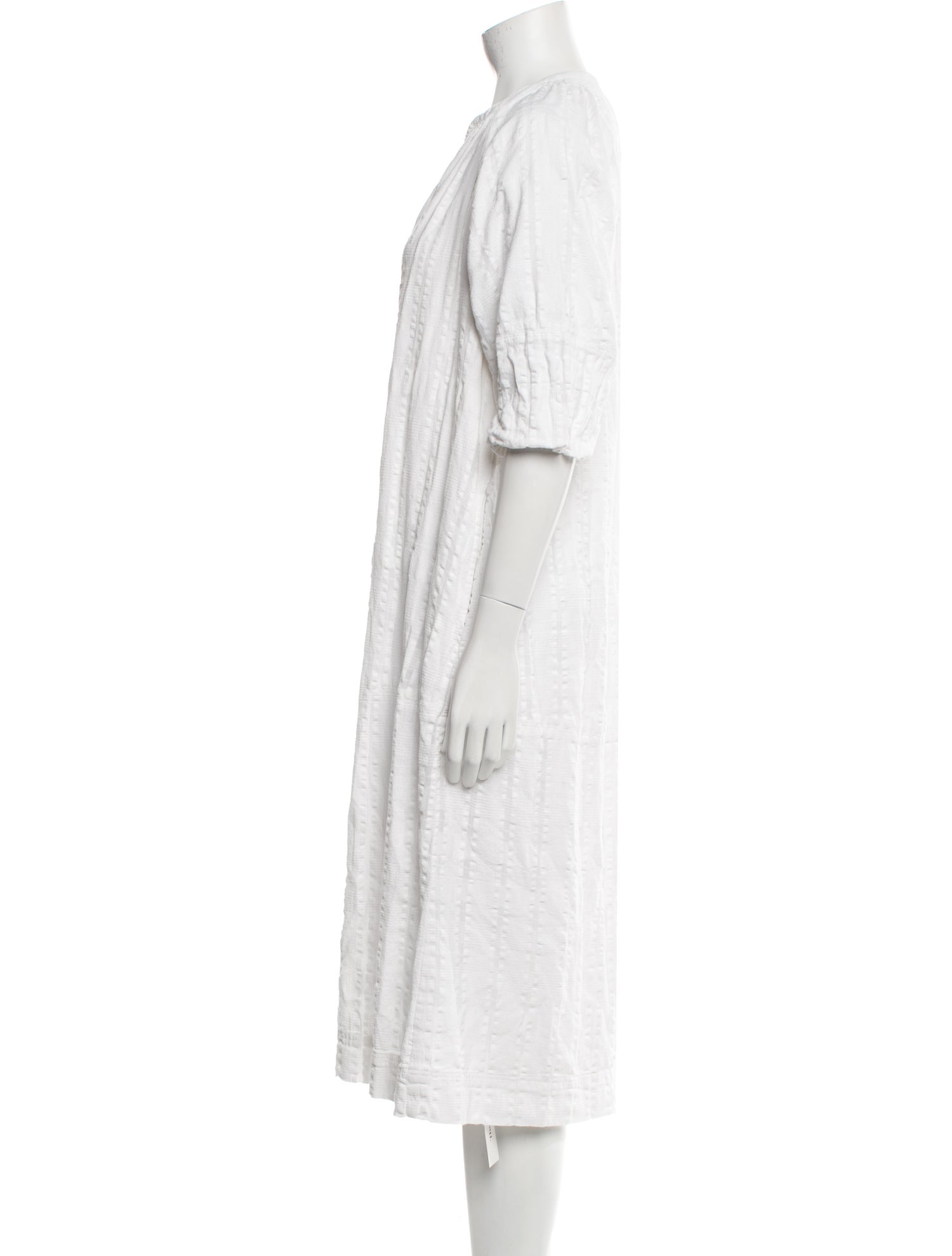 Apiece Apart V-Neck Midi Length Dress