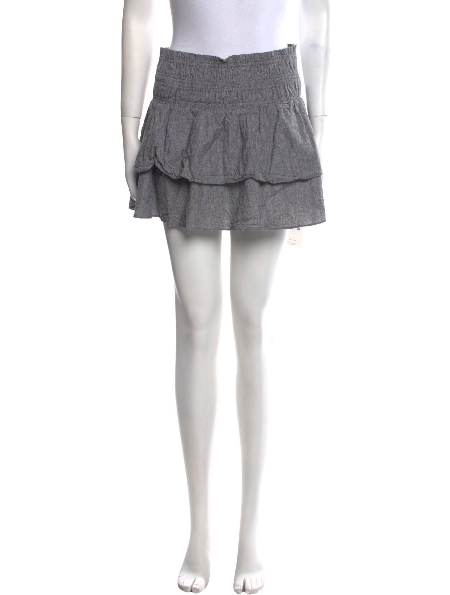 Apiece Apart Ruffle Embellishment Mini Skirt