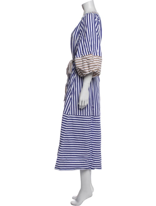 Apiece Apart Striped Midi Length Dress