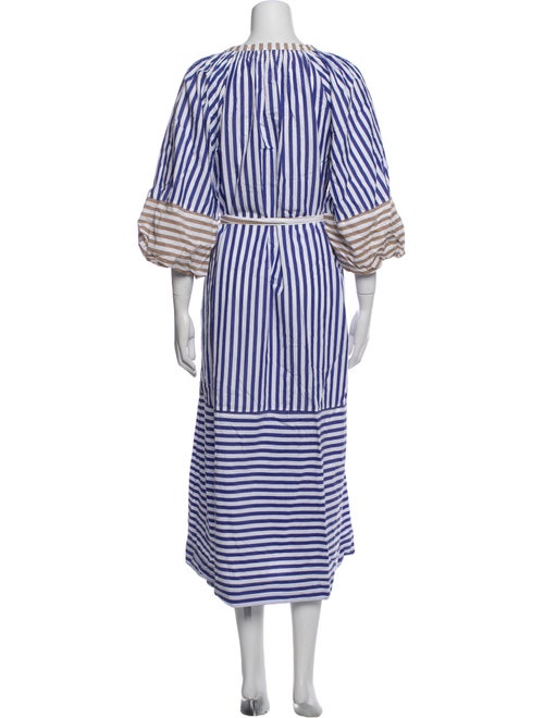 Apiece Apart Striped Midi Length Dress