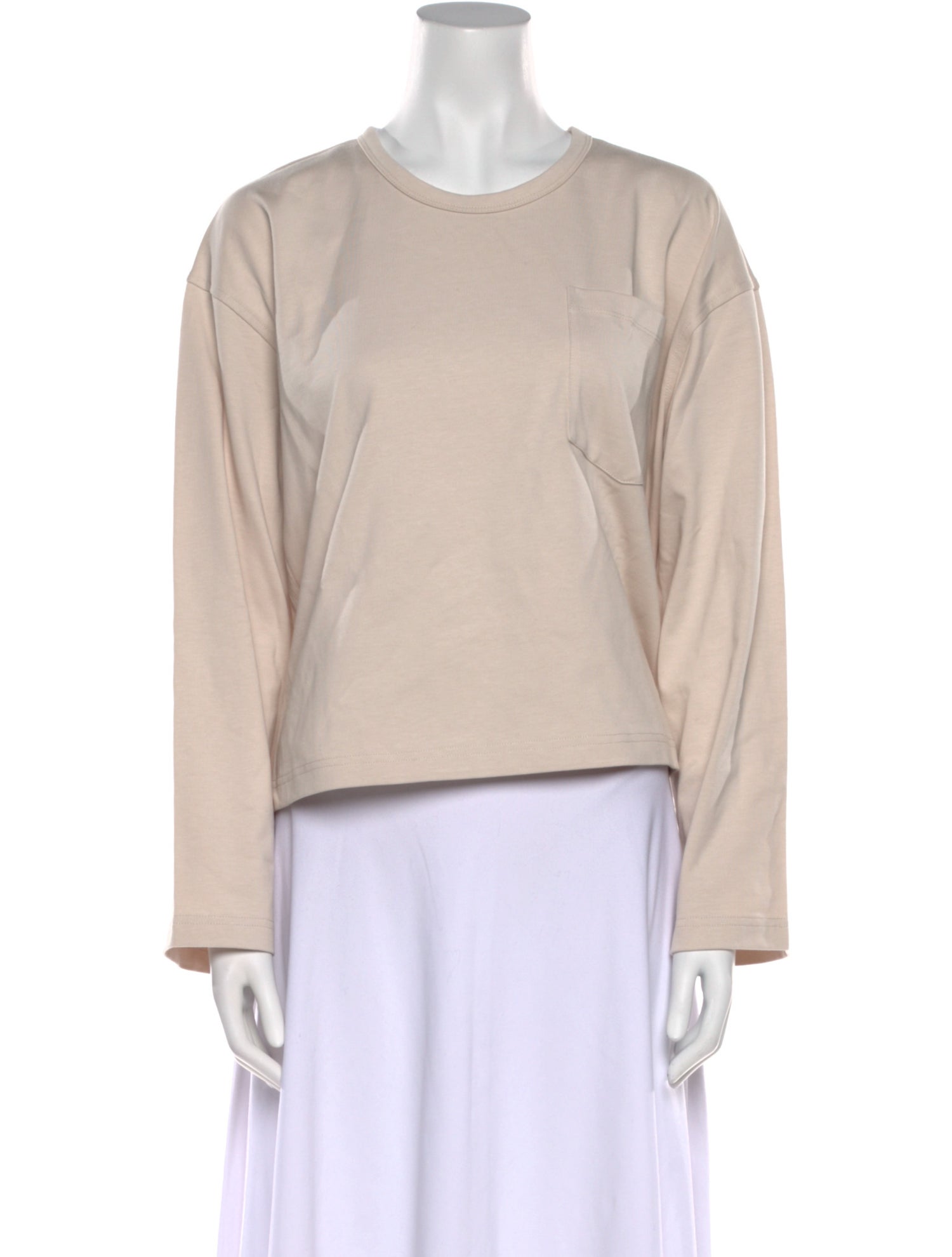 Apiece Apart Crew Neck Long Sleeve Sweatshirt