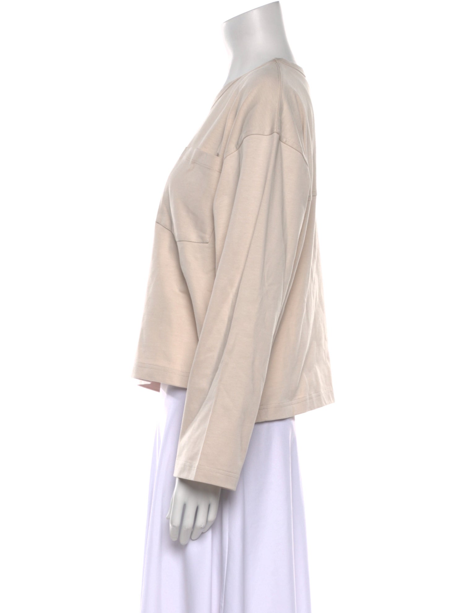 Apiece Apart Crew Neck Long Sleeve Sweatshirt