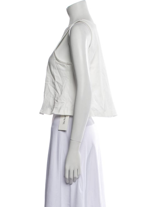 Apiece Apart Crew Neck Sleeveless Crop Top