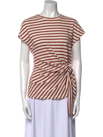 Apiece Apart Striped Crew Neck T-Shirt
