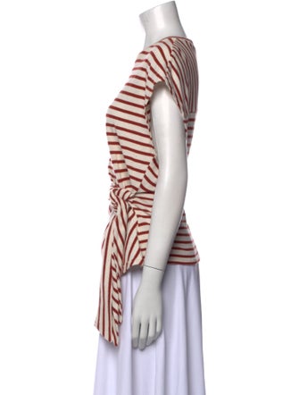 Apiece Apart Striped Crew Neck T-Shirt