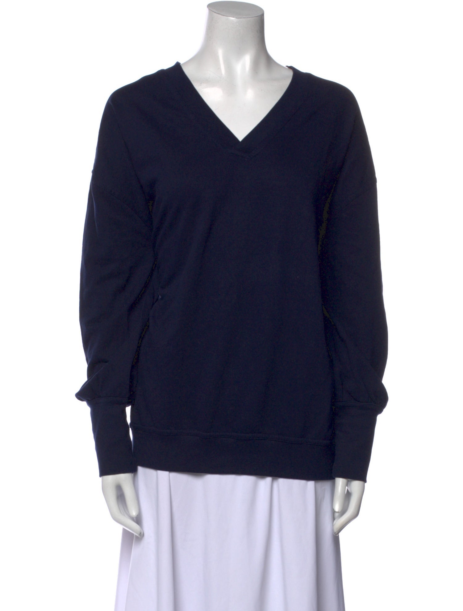 Apiece Apart V-Neck Long Sleeve Sweatshirt