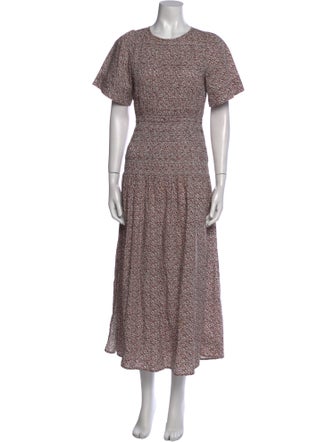 Apiece Apart Floral Print Long Dress