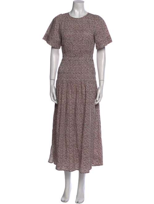 Apiece Apart Floral Print Long Dress