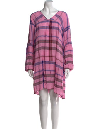 Apiece Apart Plaid Print Mini Dress