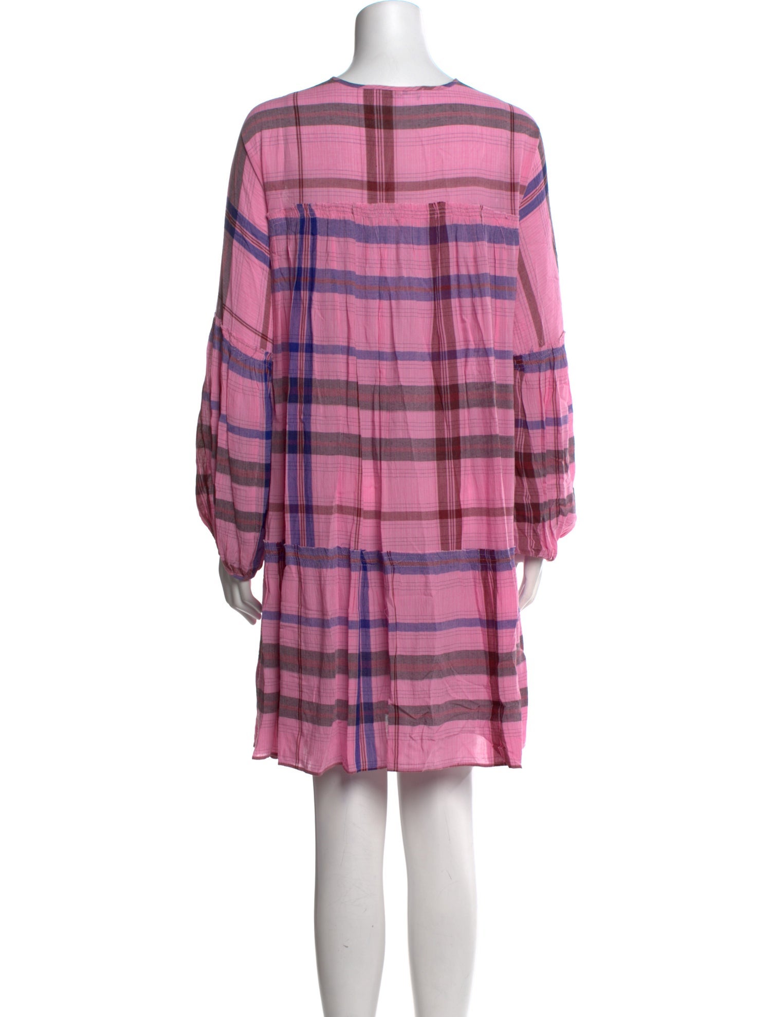 Apiece Apart Plaid Print Mini Dress