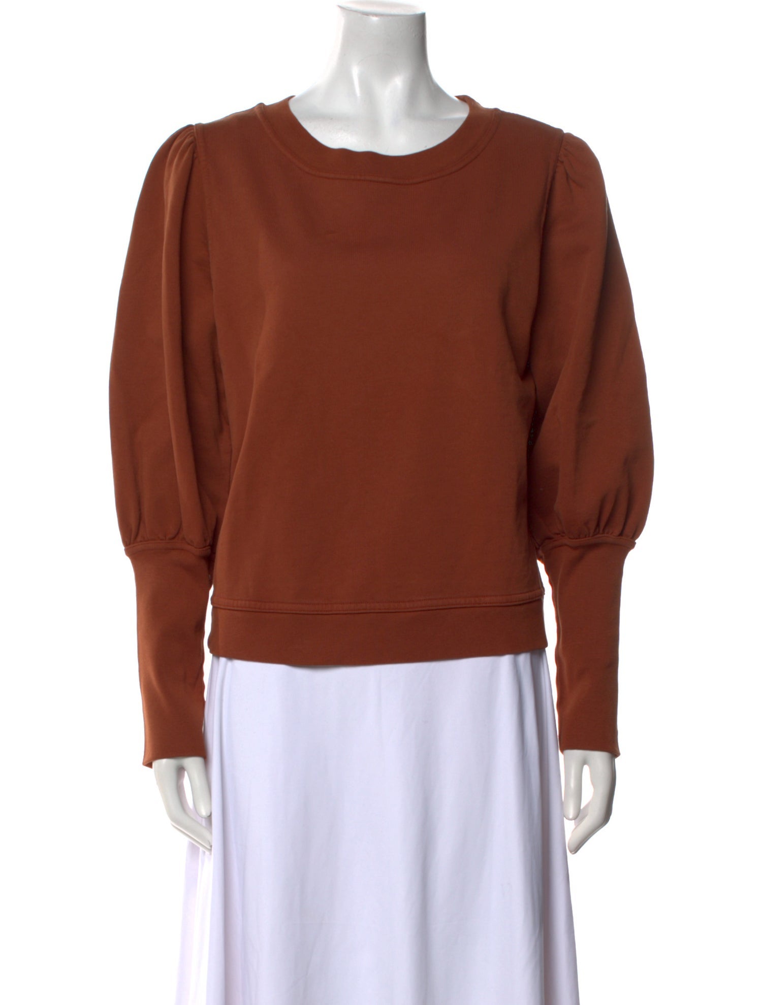 Apiece Apart Scoop Neck Long Sleeve Sweatshirt