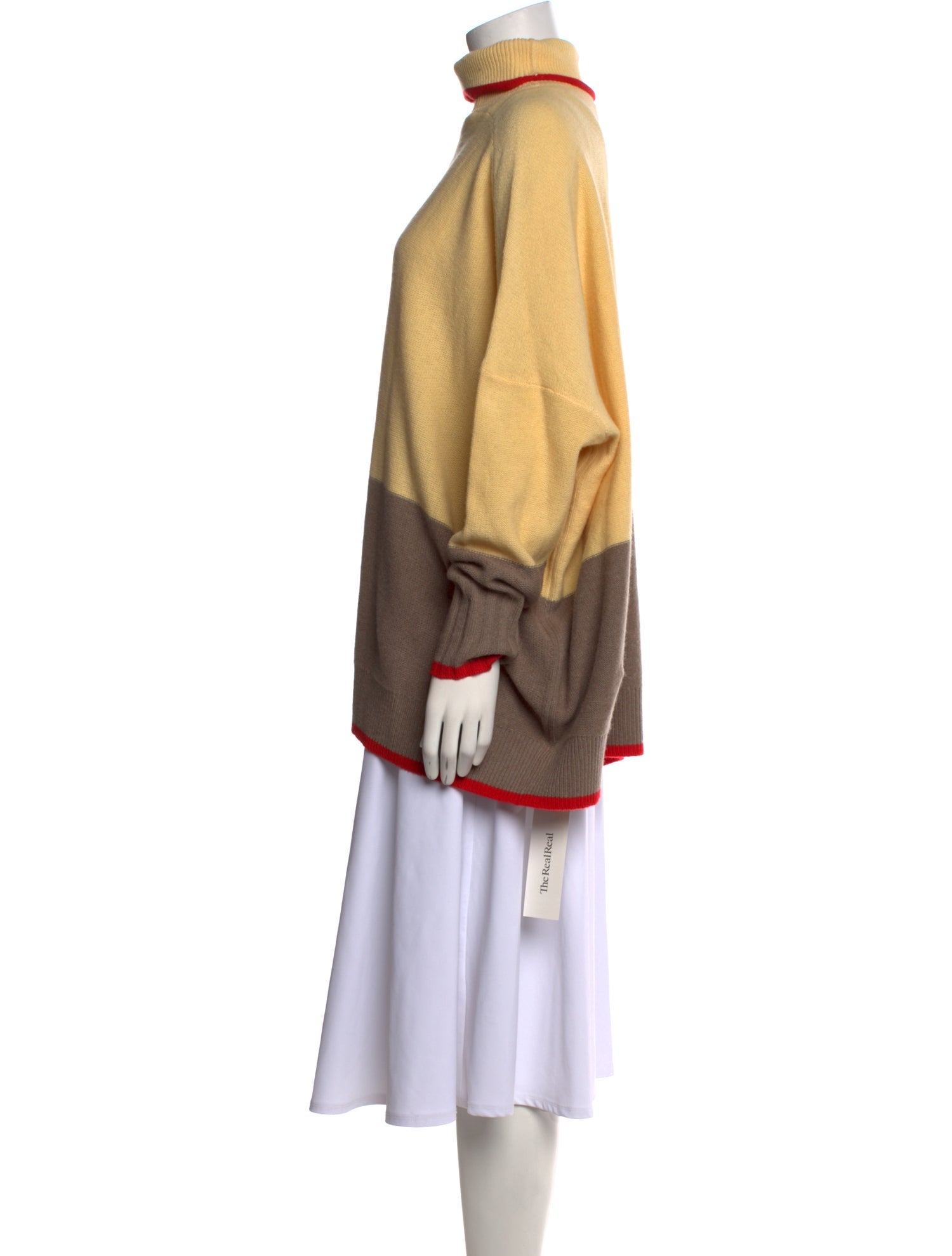 Apiece Apart Striped Mock Neck Sweater