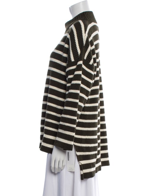 Apiece Apart Striped Mock Neck Sweater